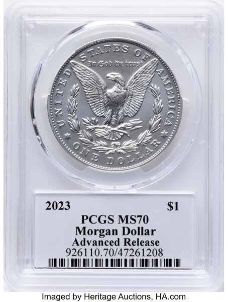 2023 S$1 Morgan MS66 thumbnail 3