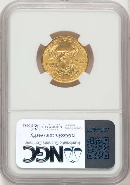 1995 $10  Gold Eagle MS69 thumbnail 6