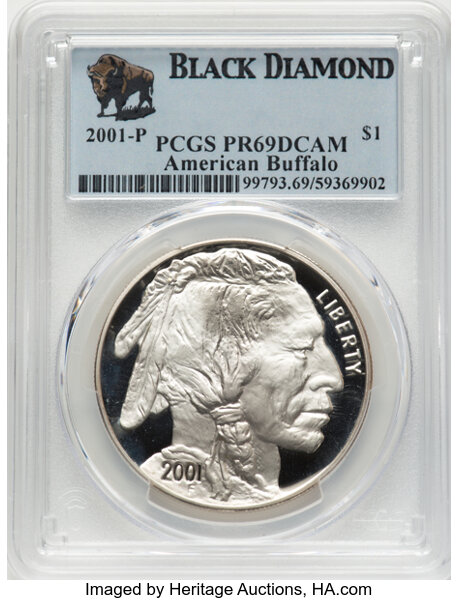 2001-P S$1 American Buffalo PR DCAM thumbnail 8