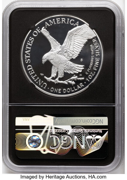 2021-S $1  Silver Eagle, Type 2 PR DCAM PR64 DCAM thumbnail 18