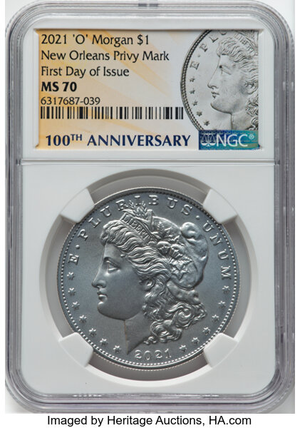 2021-(O) S$1 Morgan, Privy Mark, 100th Anniversary MS thumbnail 4