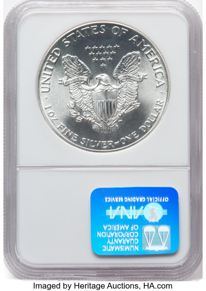 1986 $1  Silver Eagle MS69 thumbnail 4