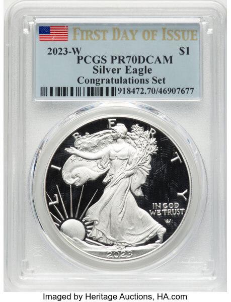 2023-W $1  Silver Eagle PR DCAM thumbnail 12