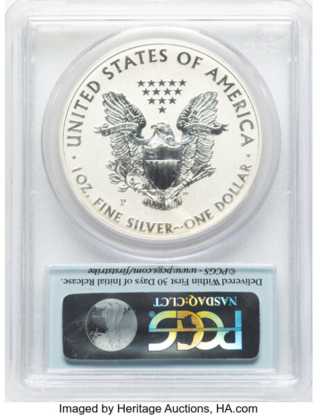 2011-P $1  Silver Eagle, Reverse Proof, 25th Anniversary PR thumbnail 14