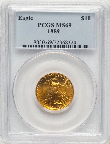 1989 $10  Gold Eagle MS thumbnail 9