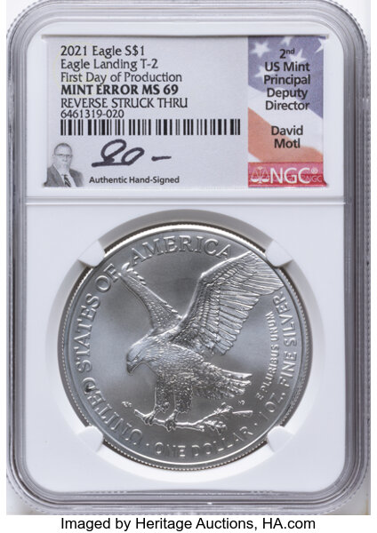 2021 $1  Silver Eagle, Type 2 MS thumbnail 13