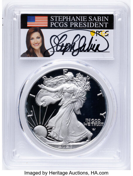2023-W $1  Silver Eagle PR DCAM thumbnail 5