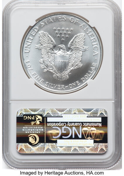 1994 $1  Silver Eagle MS69 thumbnail 4