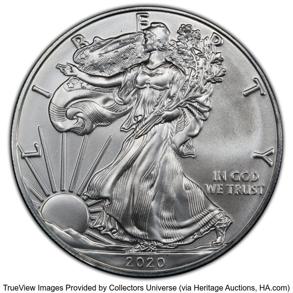 2020-(P) $1  Silver Eagle MS thumbnail 5