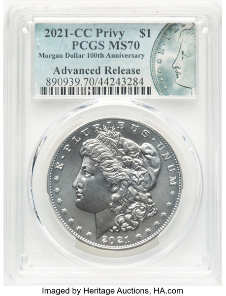 2021-(CC) S$1 Morgan, Privy Mark, 100th Anniversary MS thumbnail 3