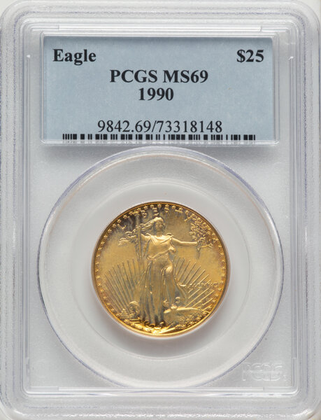 1990 $25  Gold Eagle MS thumbnail 4