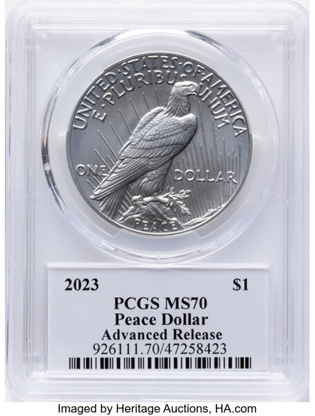 Peace Dollar S$1 2021- [Type] MS70 thumbnail 22