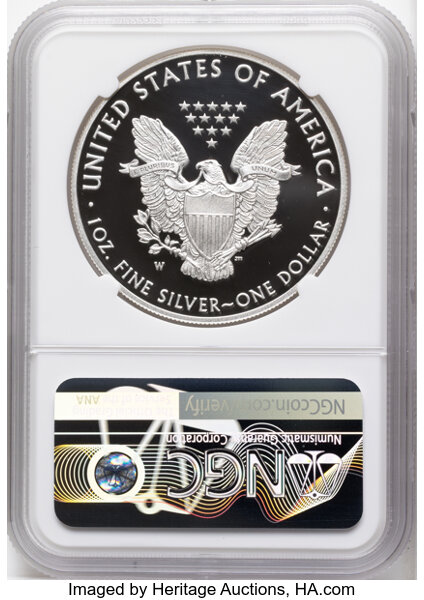 2017-W $1  Silver Eagle PR DCAM PR70 DCAM thumbnail 2