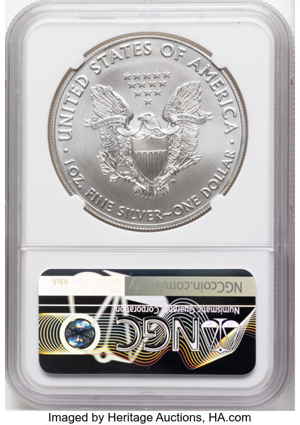 2020 $1  Silver Eagle MS63 thumbnail 8