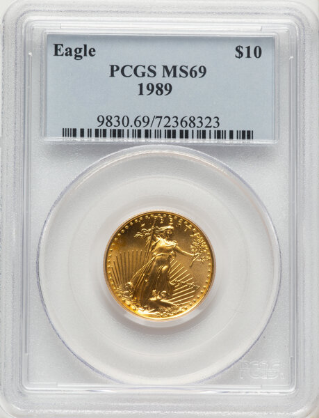 1989 $10  Gold Eagle MS thumbnail 10