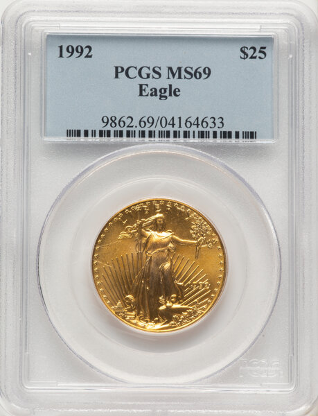 1992 $25  Gold Eagle MS thumbnail 5
