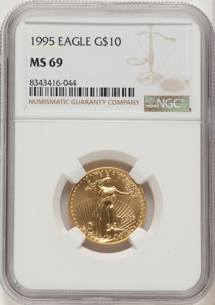 1995 $10  Gold Eagle MS thumbnail 4