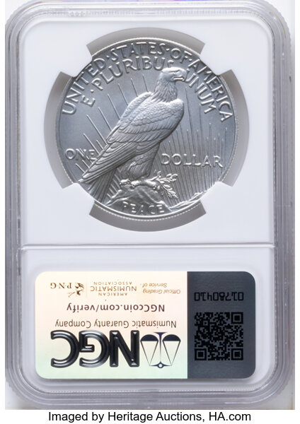 Peace Dollar S$1 2021- [Type] MS70 thumbnail 24