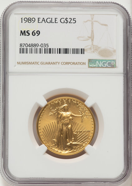 1989 $25  Gold Eagle MS thumbnail 5
