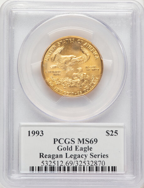 1993 $25  Gold Eagle MS thumbnail 10