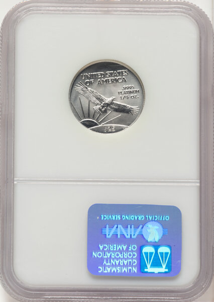 2001 $25  Platinum Eagle MS thumbnail 3