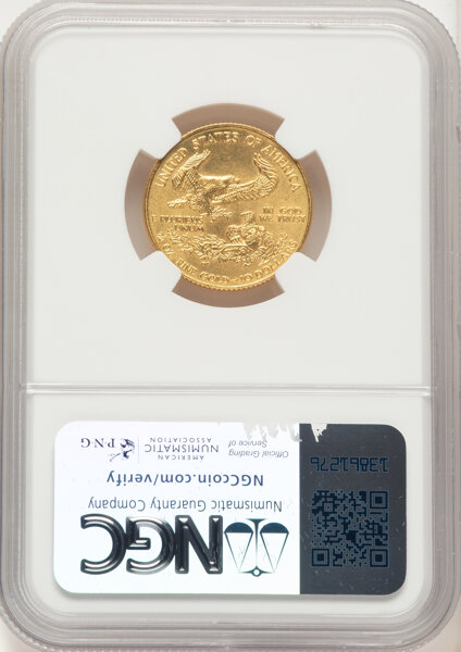 1995 $10  Gold Eagle MS69 thumbnail 2