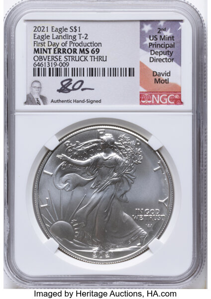 2021 $1  Silver Eagle, Type 2 MS thumbnail 12