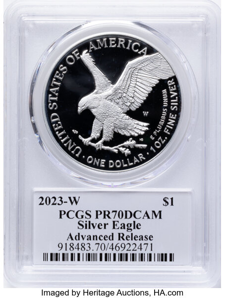2023-W $1  Silver Eagle PR DCAM PR70 DCAM thumbnail 14