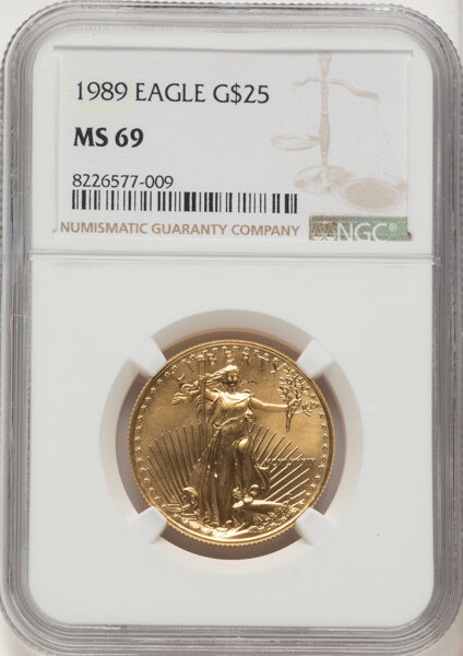 1989 $25  Gold Eagle MS thumbnail 4