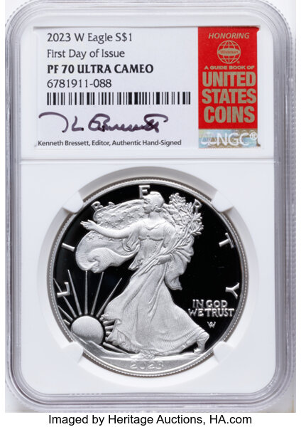 2023-W $1  Silver Eagle PR DCAM thumbnail 6