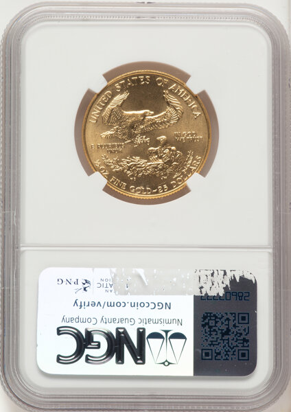 1993 $25  Gold Eagle MS thumbnail 9