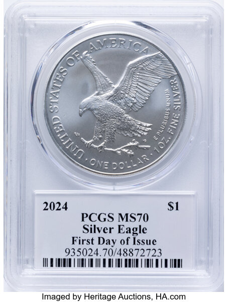 2024 $1  Silver Eagle MS63 thumbnail 6