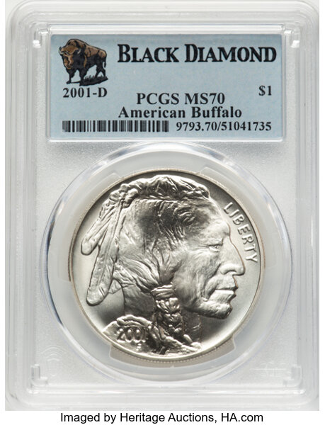 2001-D S$1 American Buffalo MS thumbnail 5