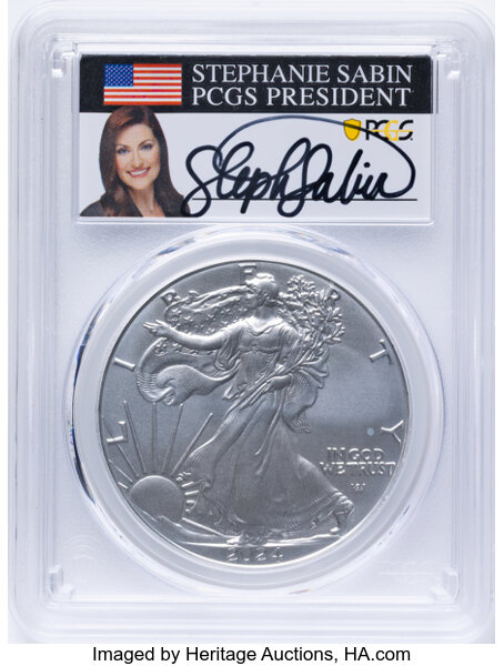 2024 $1  Silver Eagle MS thumbnail 9