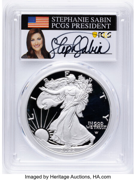 2022-W $1  Silver Eagle PR DCAM PR70 DCAM CAC thumbnail 9
