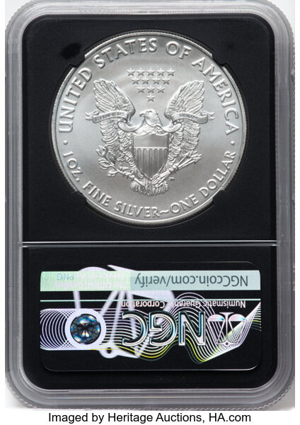 2021 $1  Silver Eagle, Type 1 MS63 CAC thumbnail 11
