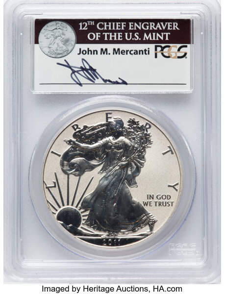 2011-P $1  Silver Eagle, Reverse Proof, 25th Anniversary PR thumbnail 5