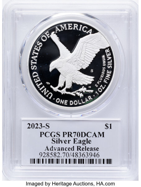 2023-S $1  Silver Eagle PR DCAM PR64 DCAM thumbnail 18