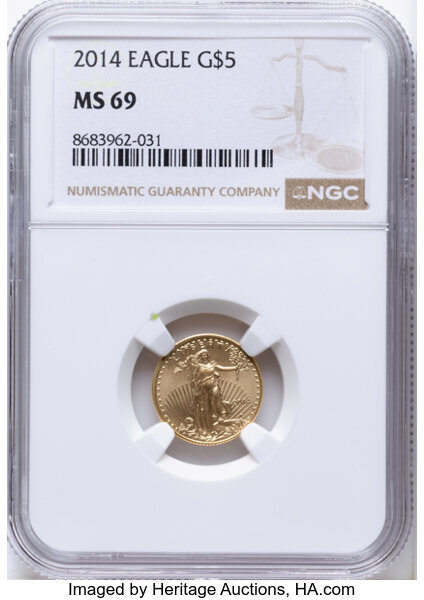 2014 $5  Gold Eagle MS thumbnail 5