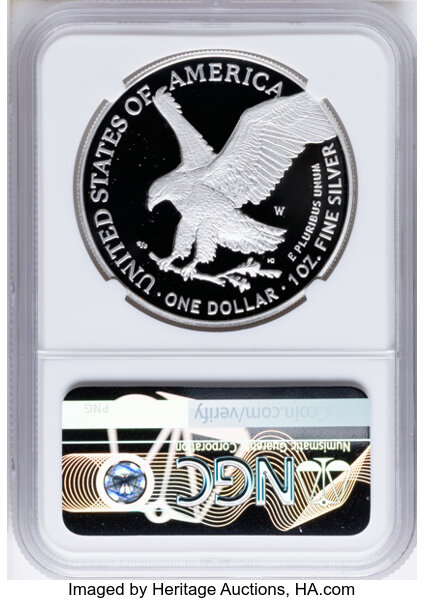 2023-W $1  Silver Eagle PR DCAM PR67 DCAM CAC thumbnail 23