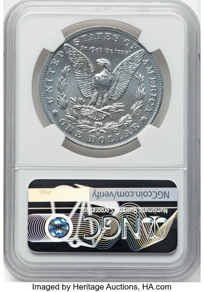 2021-(CC) S$1 Morgan, Privy Mark, 100th Anniversary MS70 thumbnail 2
