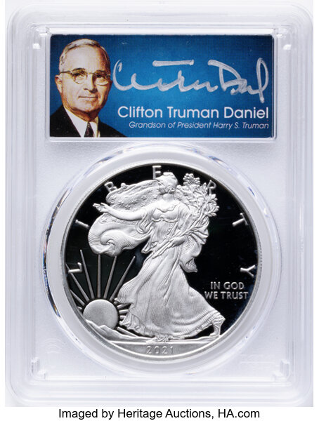 2021-W $1  Silver Eagle, Type 1 PR DCAM thumbnail 3