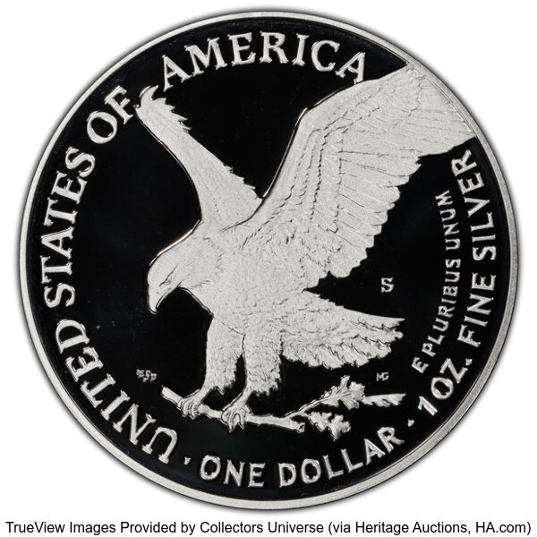 2021-S $1  Silver Eagle, Type 2 PR DCAM PR64 DCAM thumbnail 16