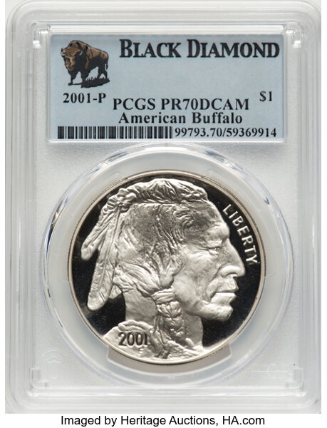 2001-P S$1 American Buffalo PR DCAM thumbnail 4