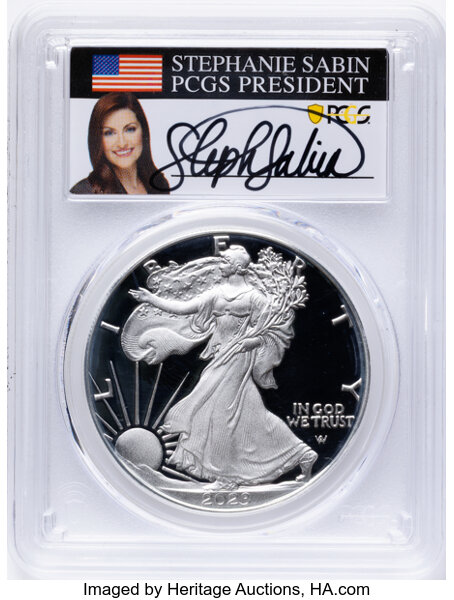 2023-W $1  Silver Eagle PR DCAM thumbnail 4