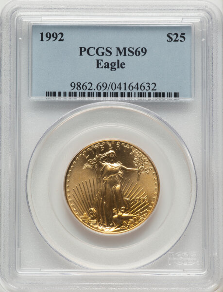 1992 $25  Gold Eagle MS thumbnail 6