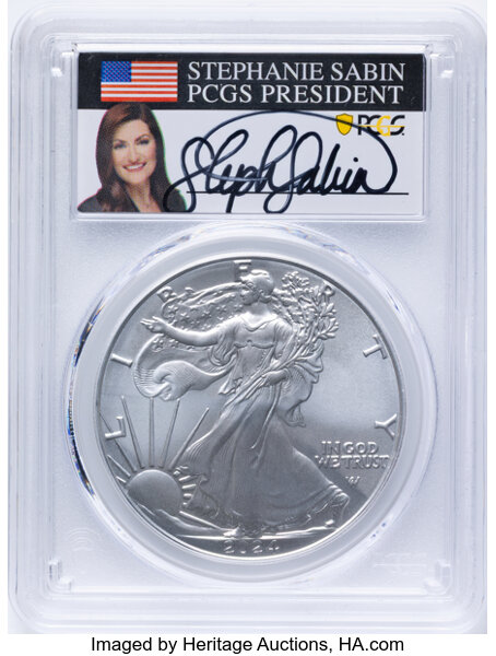 2024 $1  Silver Eagle MS thumbnail 3