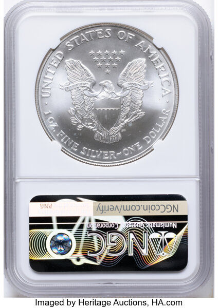 2001 $1  Silver Eagle MS69 thumbnail 4