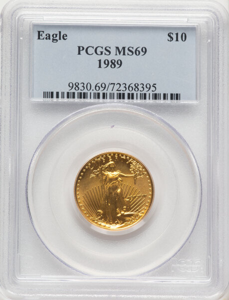 1989 $10  Gold Eagle MS thumbnail 7