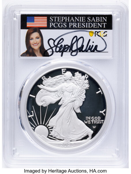 2023-S $1  Silver Eagle PR DCAM thumbnail 5